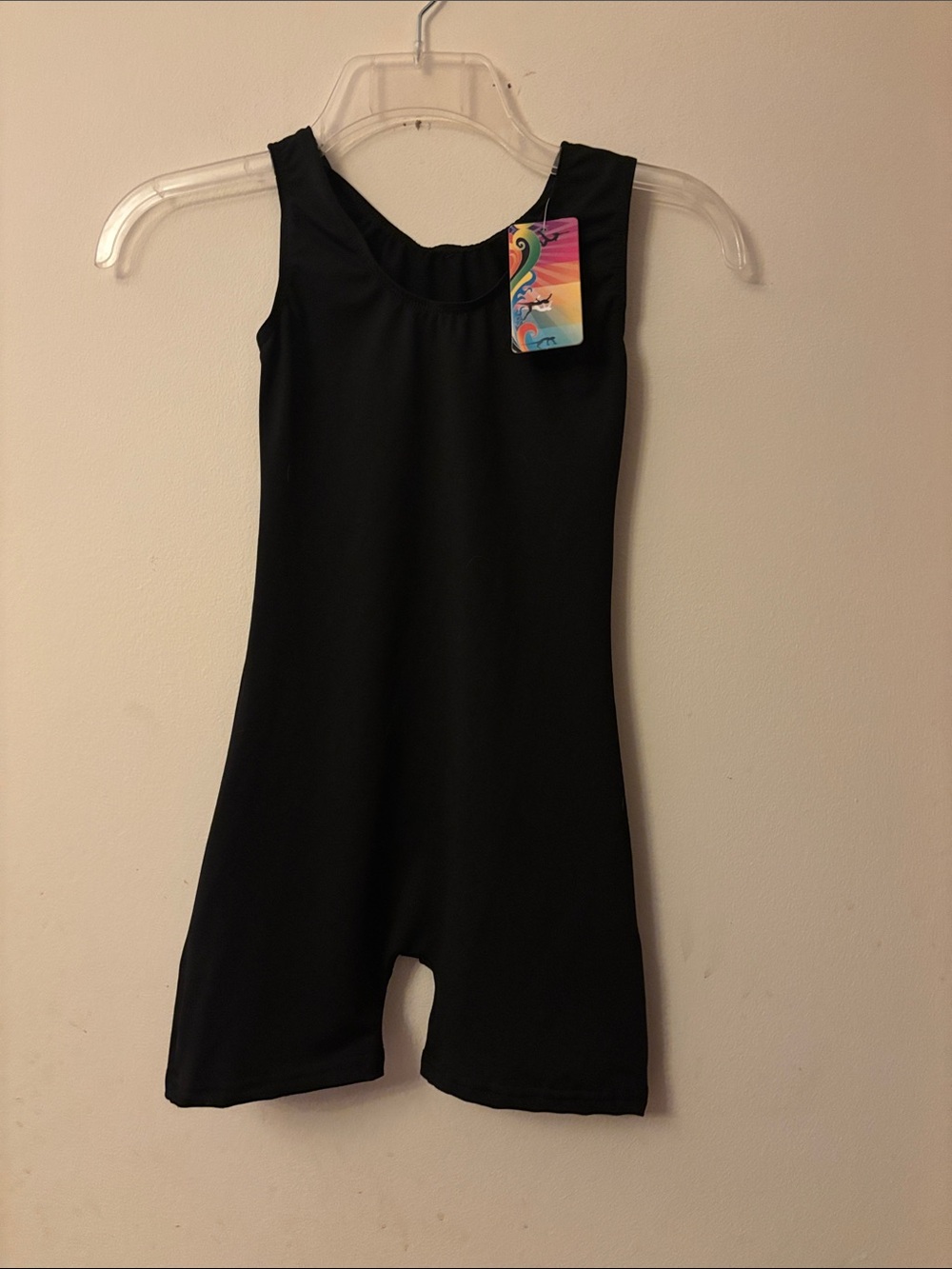 Kids Black Dance Unitard Leotard - Brand Unspecified